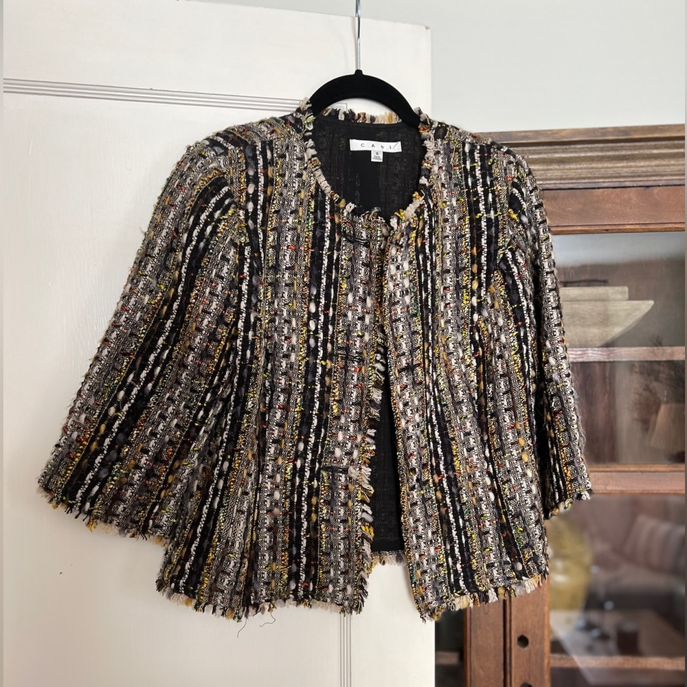 CAbi Tweed Shell Blazer
